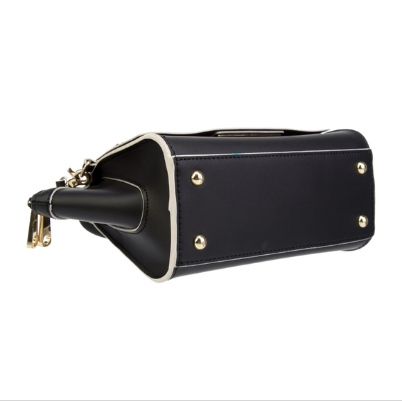 Zac Posen Black Satchel with Gold Details - Picture 4 of 5